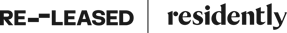 Residently logo lock up black