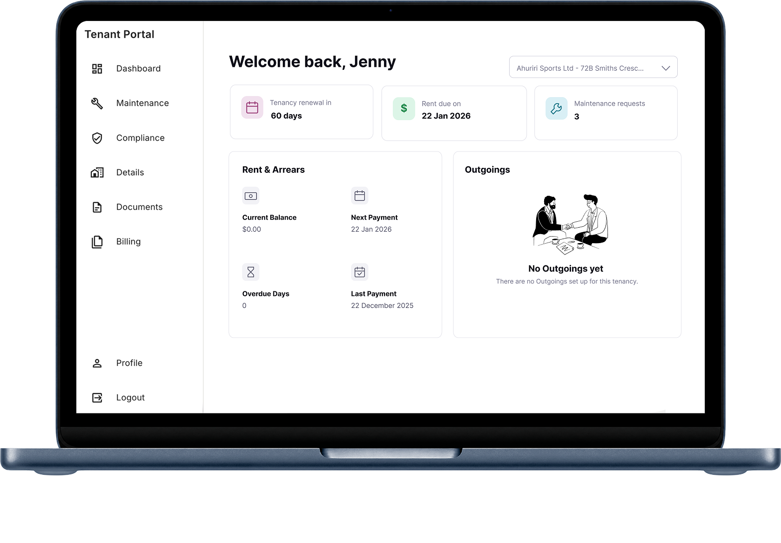 Tenant Portal UI