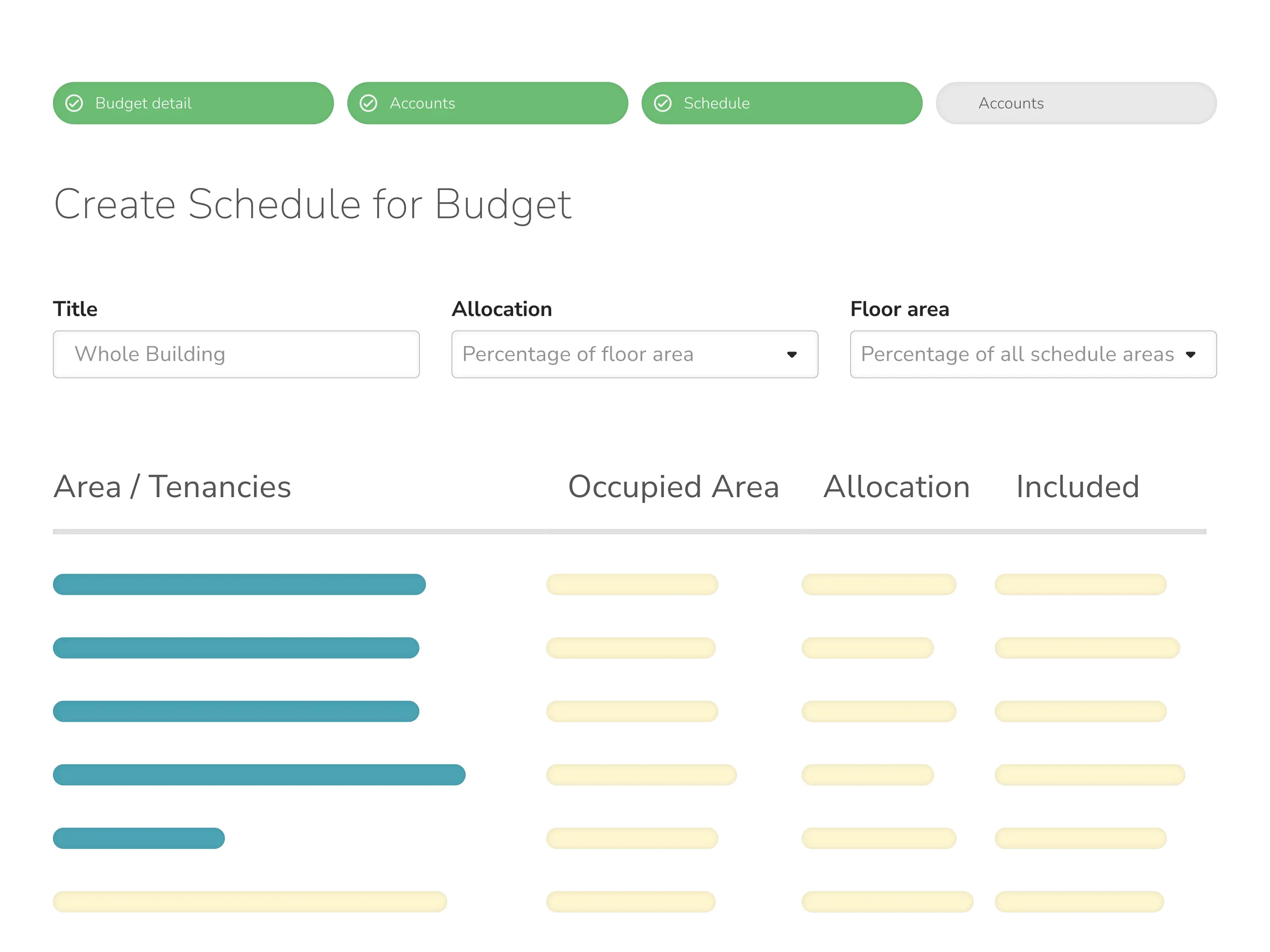 Budget - schedule - no bg